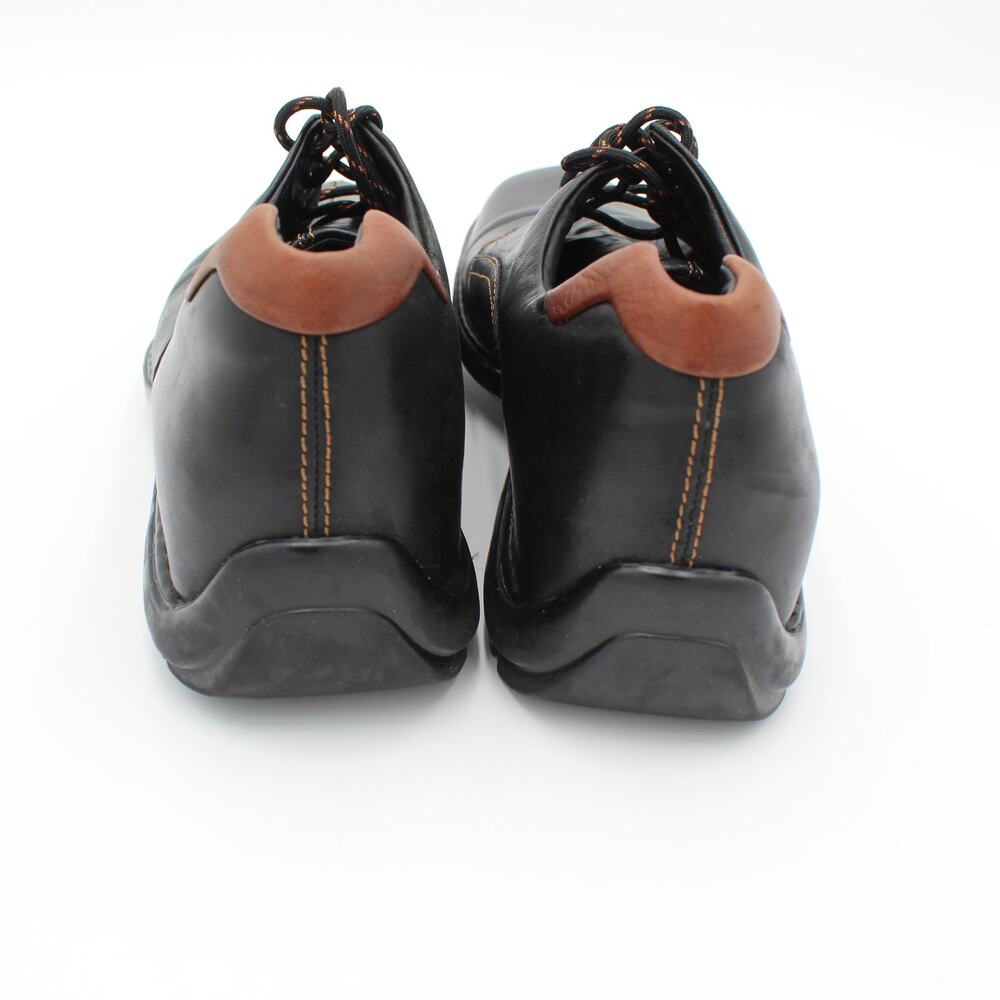 Cole Haan Oxford Shoes Mens 9.5 Black Brown Leather Lace Up Comfort Dress Casual - Picture 4 of 9